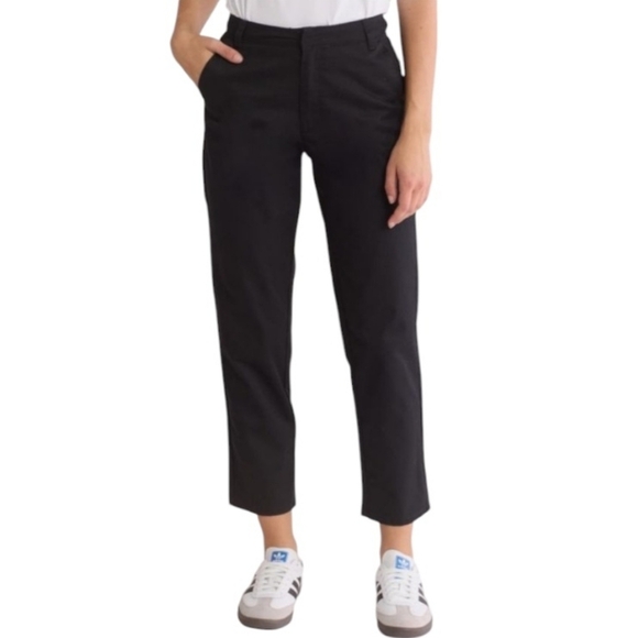 Volcom - So Chickie Highrise Crop Black Pants - Picture 1 of 16